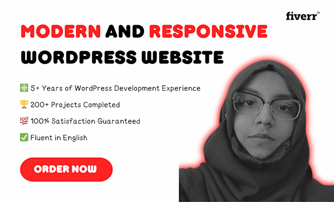 create a modern and responsive wordpress website for you