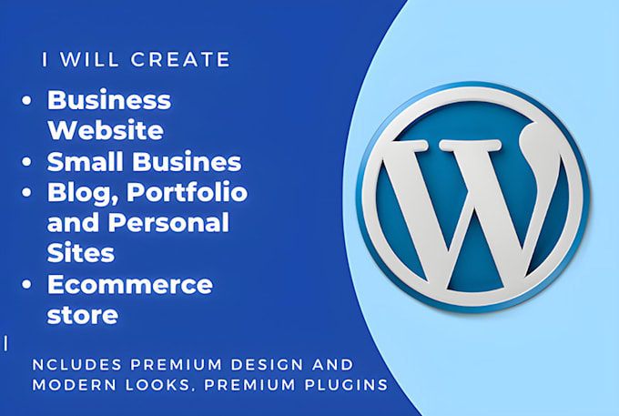 do business website, blog, restaurant website or ecommerce