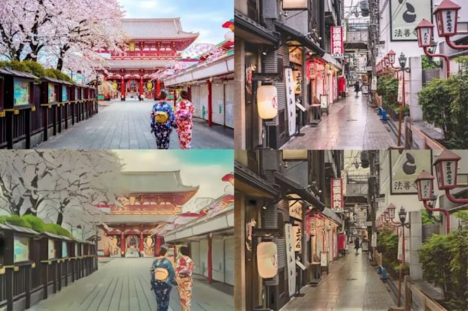 Convert real photos into anime effect photos by Howolac | Fiverr