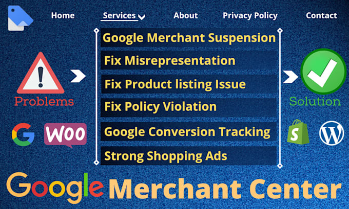fix google merchant center suspension and misrepresentation