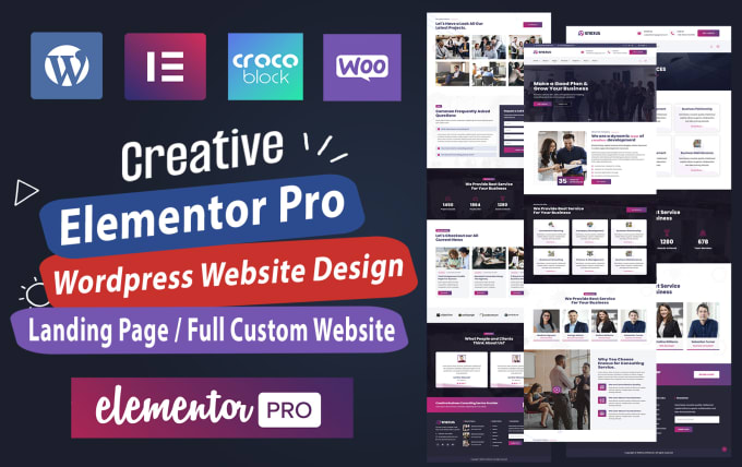 Hot Deals! I will create wordpress website, elementor website by elementor pro