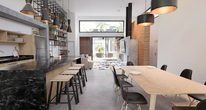 create a realistic 3d rendering for you