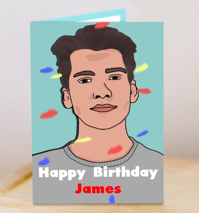 Personalised digitally drawn greetings cards for any occasion by Rhc