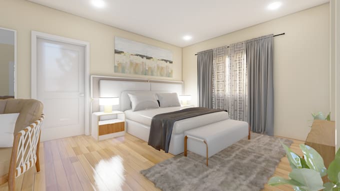 create interior design and photorealistic 3d renderings