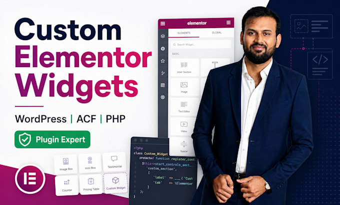 develop custom elementor widgets for wordpress