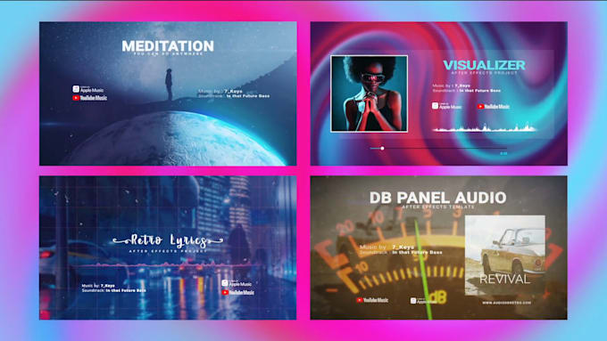 music visualizer for social media posts
