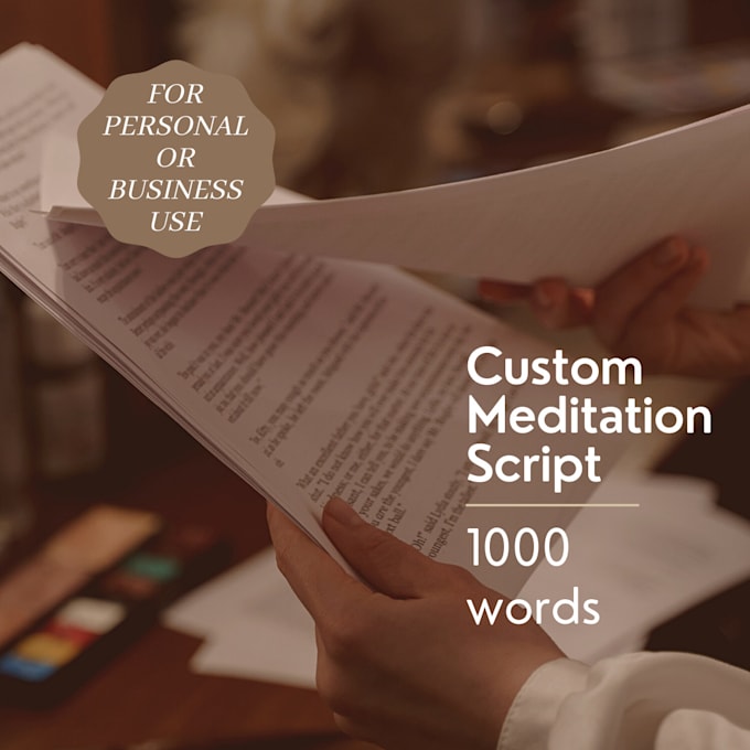 Write a 1000 word meditation script for business use by Hayleyzammit ...