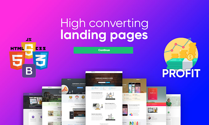 Create high converting landing page by Just1page | Fiverr