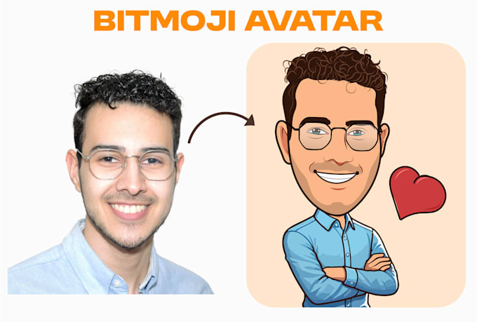 Create bitmoji cartoon caricature vector art for you by Sadiraja_pro ...