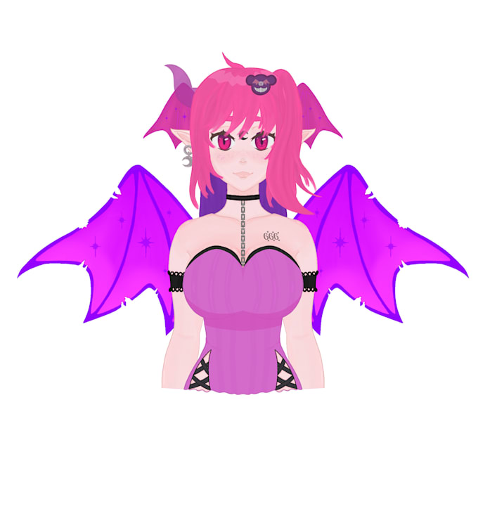 draw live2d model art for your vtuber
