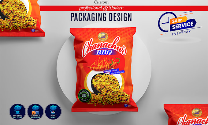 professional product labels or packaging design