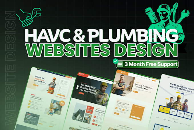 design a website for hvac and plumbing to get more service calls