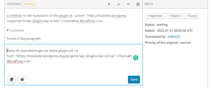 translate your wordpress plugin to swedish
