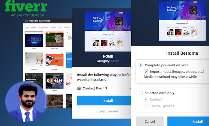 develop full stack website and bugs fixer