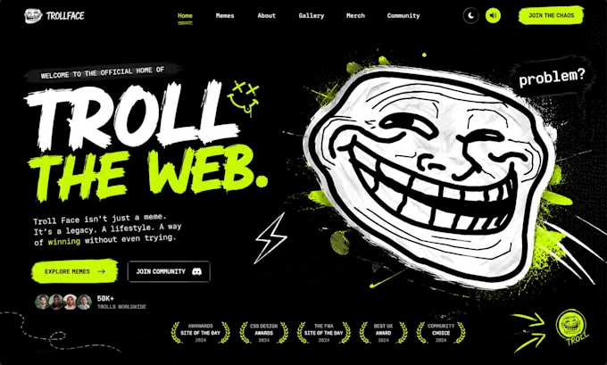 develop meme website and crypto cryptocurrency website