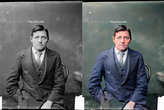 colorize black and white photo