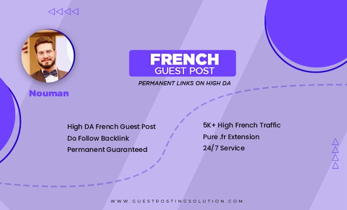 do a french guest post with do follow backlink