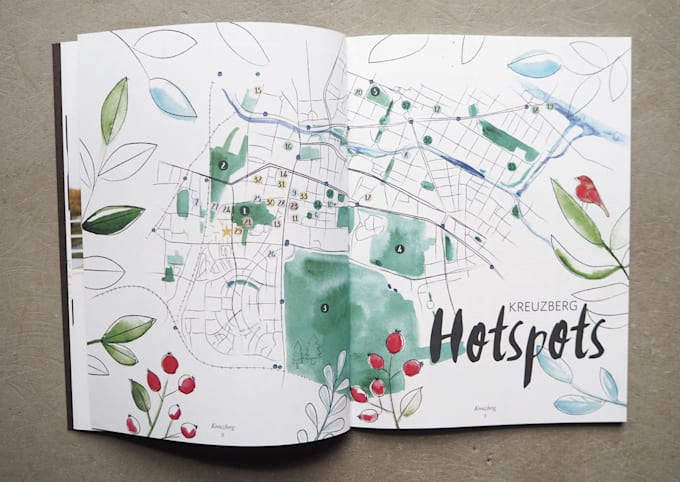 illustrate a charming custom map