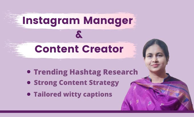 be your instagram manager and content creator