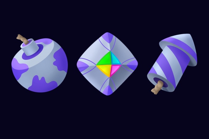 Design 2d objects, props, buttons in a casual style by Maryan_romanych ...