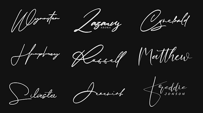 design autograph and artistic signature logo