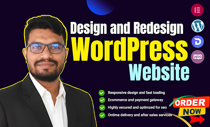 build wordpress website, design or redesign wordpress website, create wordpress