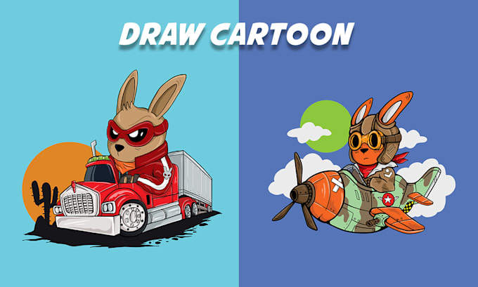 draw a cartoon illustration