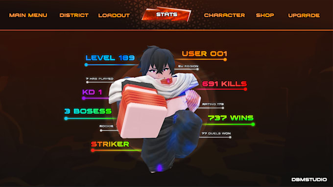 design professional gui or UI for your roblox game