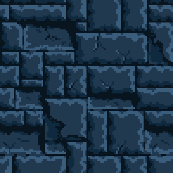 Make 4 pixel art wall tiles for your videogame by Moonmayra | Fiverr