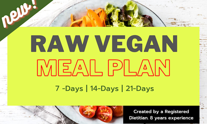 give you a raw vegan meal plan