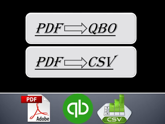 Convert pdf statements to qbo and csv by Maidanaz Fiverr
