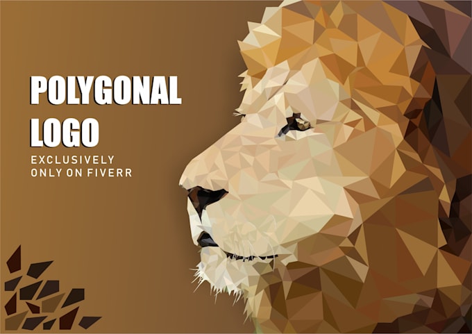 create a modern geometric polygonal logo