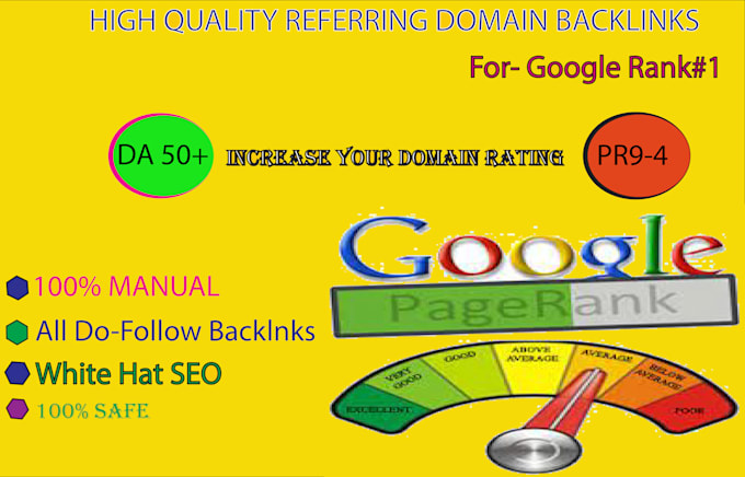 build pr9 to da70 plus most dofollow white hat SEO  backlinks