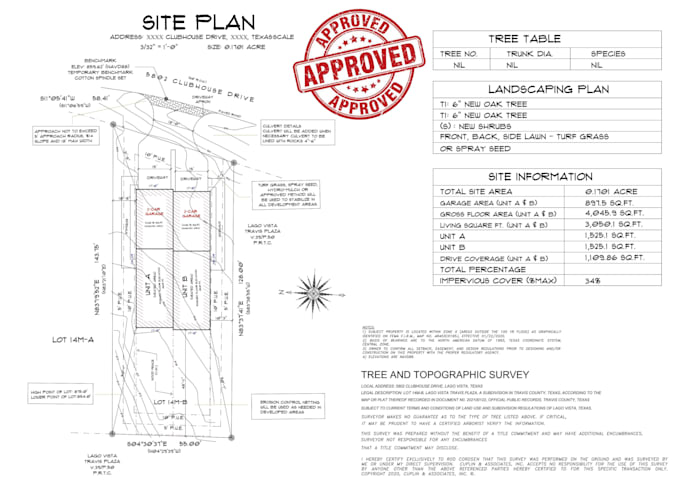 Professionally design site plan, landscape plan for permit by Quick ...