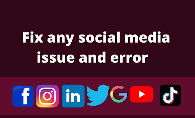 fix social media issues and errors on ads campaigns any problem