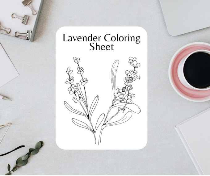 create essential oil coloring sheets