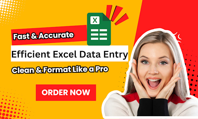 offer efficient excel data entry, cleaning, and formatting