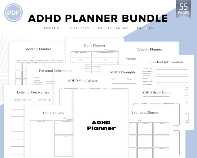 design any planner,  personalized and etsy digital planner
