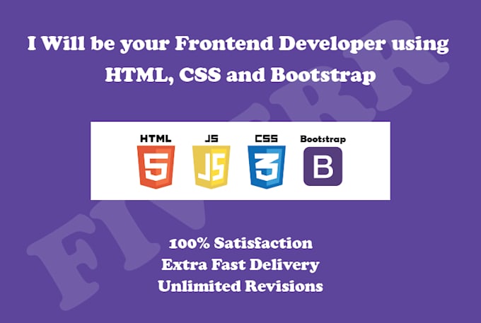 Be your frontend developer using html,css and bootstrap by M_jawadkhan ...