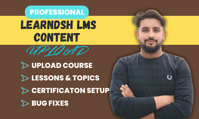 upload courses and quizzes in elearning website