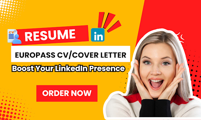 design professional resume, CV, cover letter, linkedin summary, post content