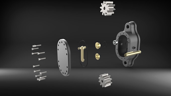 3d Rendering Part Do technical drawings, 3d part modelling, renderings and animations by ...