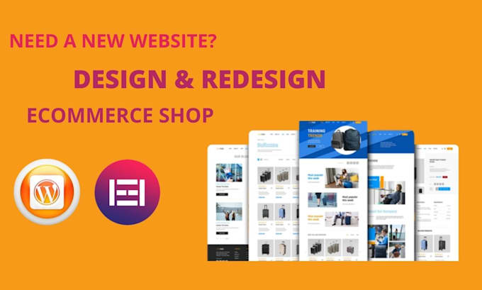 design or redesign a new ecommerce shop in wordpress