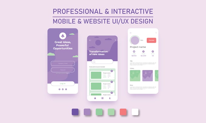 Design creative website, mobile app, ui ux wireframe and prototyping by ...