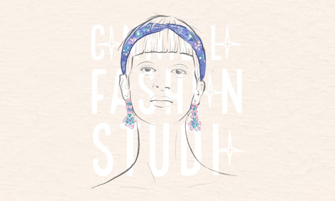 draw fashion illustration magazine cover for accessories