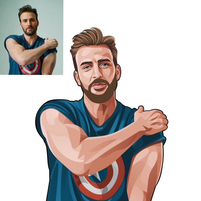 Draw cartoon from your photo by Homecreative Fiverr