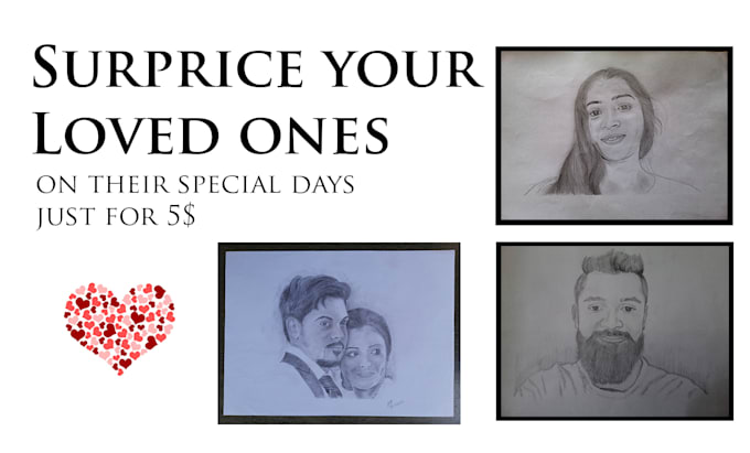 draw pencil portrait from a photo