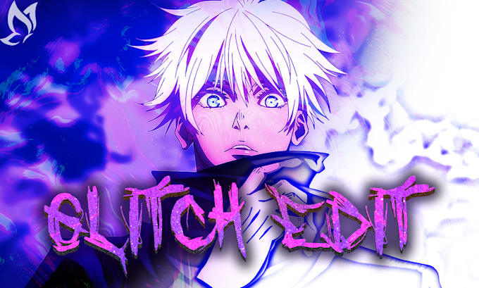 create a glitch anime edit synced to music