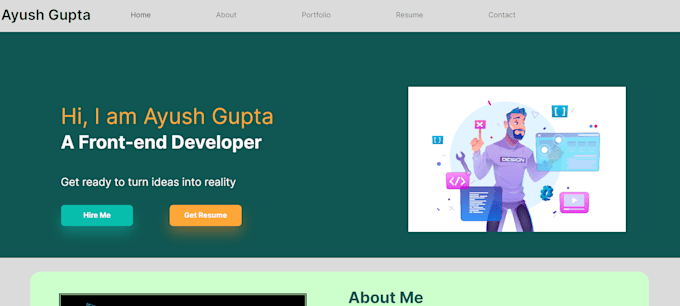 Create frontend for your website using html,css and javascript using ...