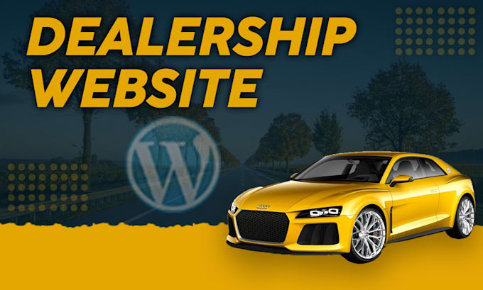 create boat, car dealership website